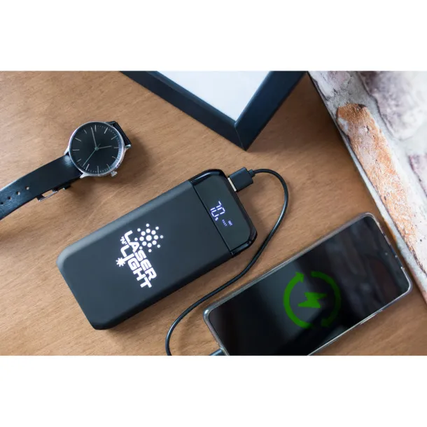 Cory Power bank 10 000 mAh Exclusive Collection, wireless charger 5W-15W black