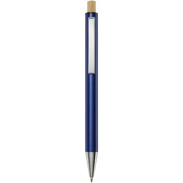 Cyrus recycled aluminium ballpoint pen (blue ink) Navy Blue