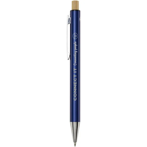 Cyrus recycled aluminium ballpoint pen (blue ink) Navy Blue