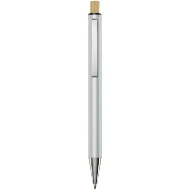 Cyrus recycled aluminium ballpoint pen (blue ink) Silver