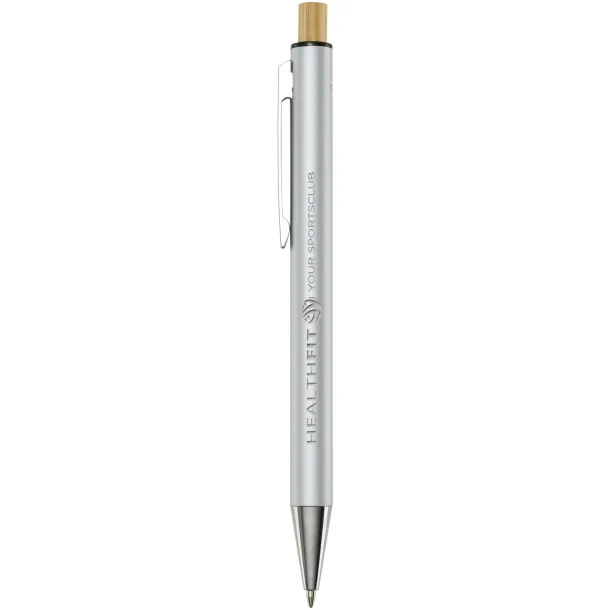 Cyrus recycled aluminium ballpoint pen (blue ink) Silver