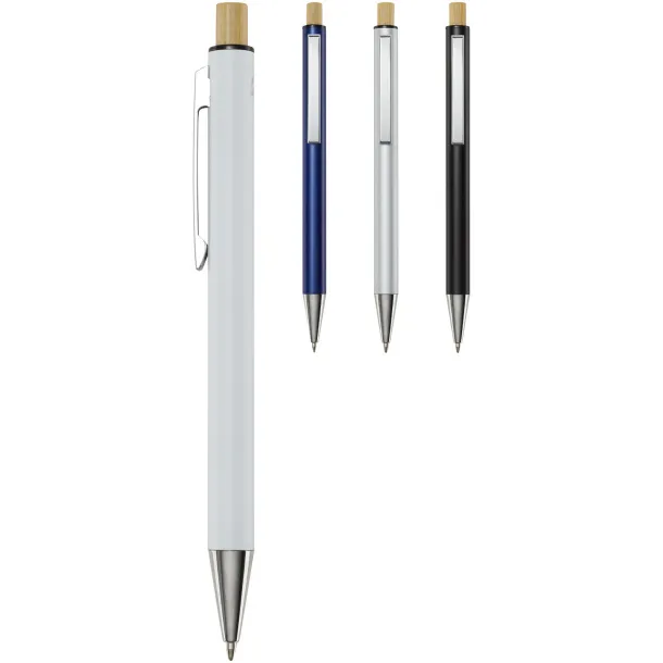 Cyrus recycled aluminium ballpoint pen (blue ink) Crna