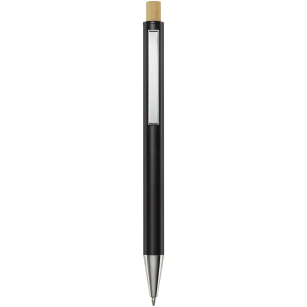 Cyrus reciklirana aluminijska kemijska olovka (plava tinta) Solid black