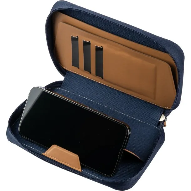  Travel wallet RPET Mornarski plava