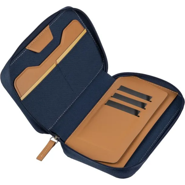  Travel wallet RPET Mornarski plava