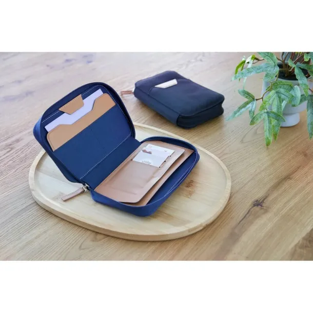  Travel wallet RPET Mornarski plava