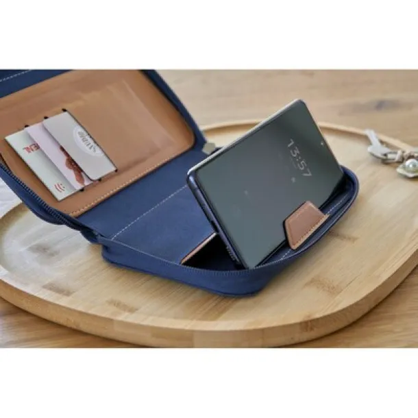  Travel wallet RPET Mornarski plava