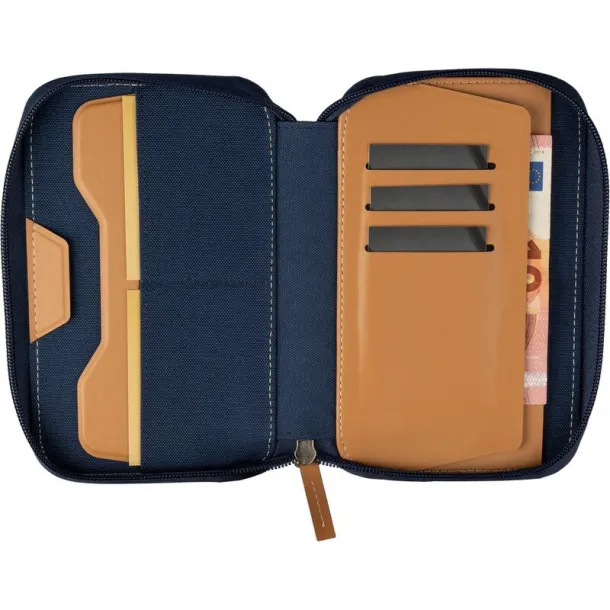  Travel wallet RPET navy blue