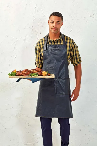  FAUX LEATHER BIB APRON - Premier Tan