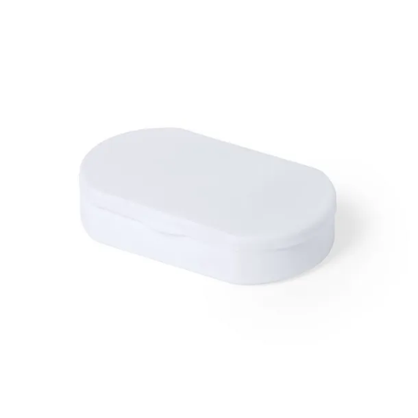  Antibacterial pill box with 3 compartments white