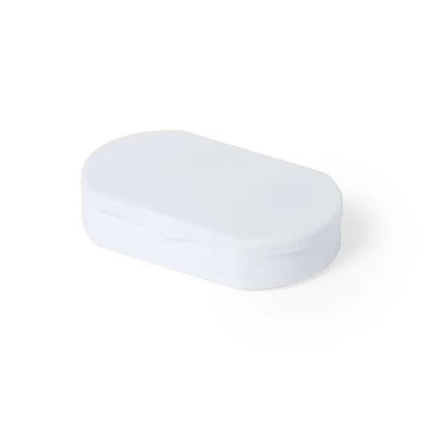  Antibacterial pill box with 3 compartments white