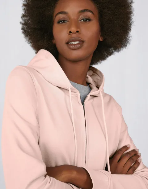  Ženski hoodie od organskog pamuka s patentnim zatvaračem, 280 g/m² - B&C