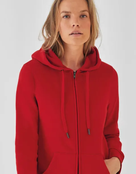 QUEEN Ženski hoodie s patentnim zatvaračem, 280 g/m² - B&C
