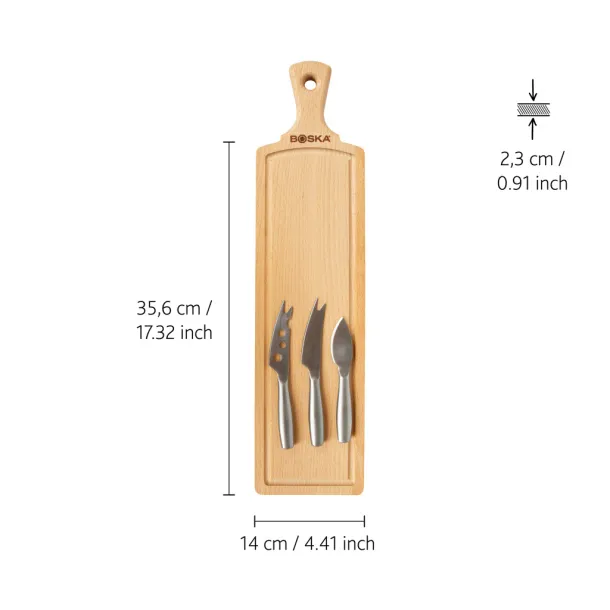 BOSKA Amigo Cheese Set - Boska brown steel