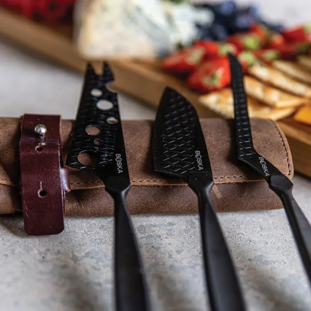 Monaco+ Black BOSKA Cheese Knife Set - Boska Black 