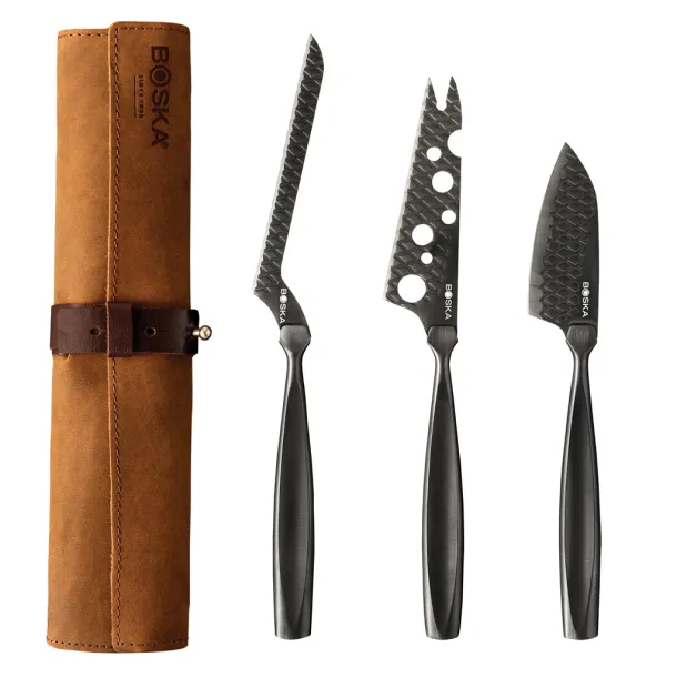 Monaco+ Black BOSKA Cheese Knife Set - Boska Black 