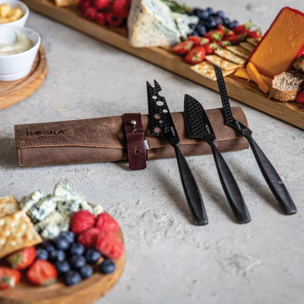 Monaco+ Black BOSKA Cheese Knife Set - Boska Black 