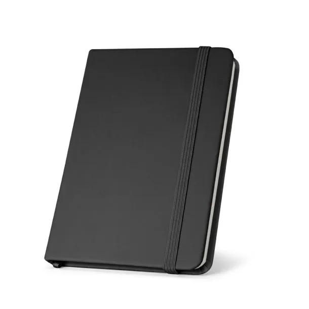 CAMPUS A5 hardcover notebook in PU (35% recycled) with lined pages Black