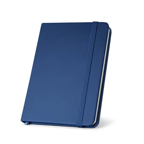 CAMPUS A5 hardcover notebook in PU (35% recycled) with lined pages Blue