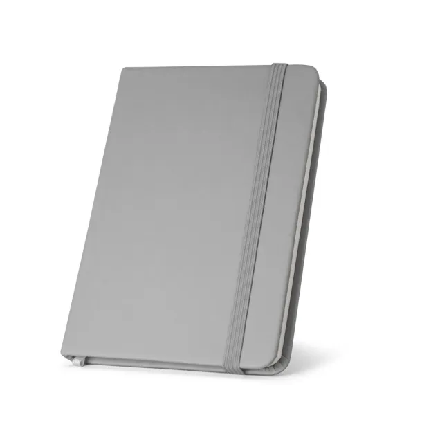 CAMPUS A5 hardcover notebook in PU (35% recycled) with lined pages Grey