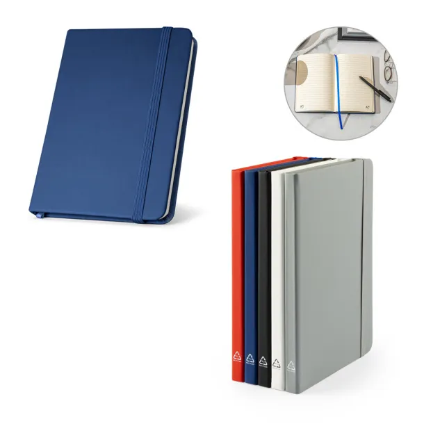 CAMPUS A5 hardcover notebook in PU (35% recycled) with lined pages