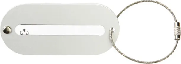  ISA Aluminium luggage tag silver