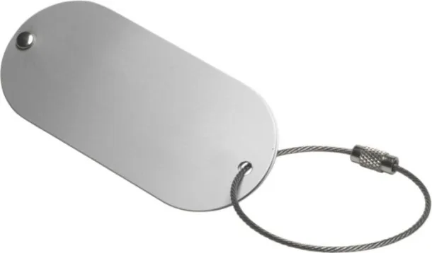  ISA Aluminium luggage tag silver