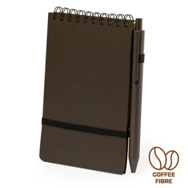  Coffee fibre notebook approx. A6 brown