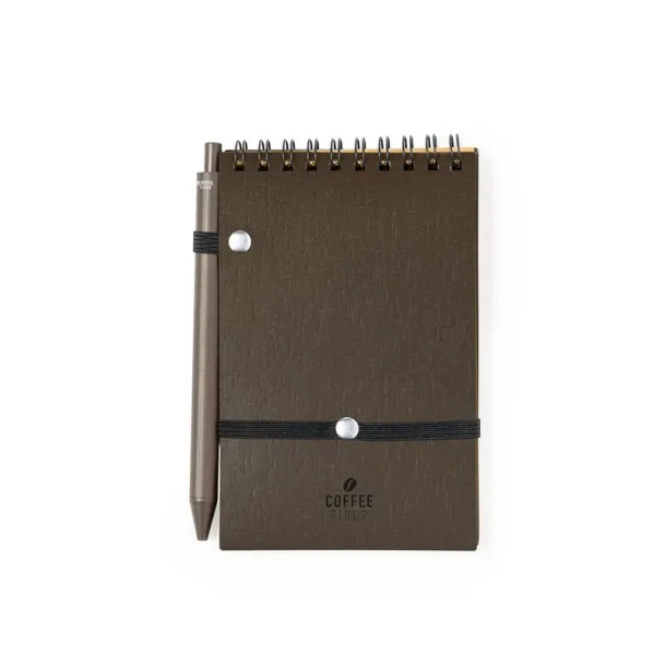  Coffee fibre notebook approx. A6 brown