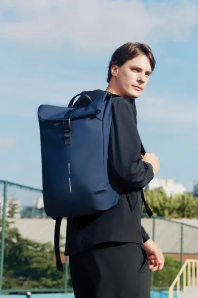 Urban vodootporan 16" laptop ruksak s preklopom - XD Design navy Crna