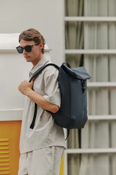 Urban Water Resistant Flap-top Backpack - XD Design navy Black