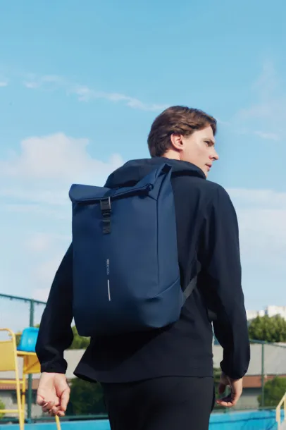 Urban vodootporan 16" laptop ruksak s preklopom - XD Design navy Crna