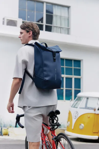Urban vodootporan 16" laptop ruksak s preklopom - XD Design navy Crna