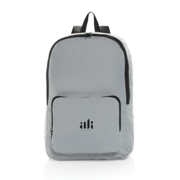 Dillon AWARE™ RPET foldable classic backpack - XD Collection grey 