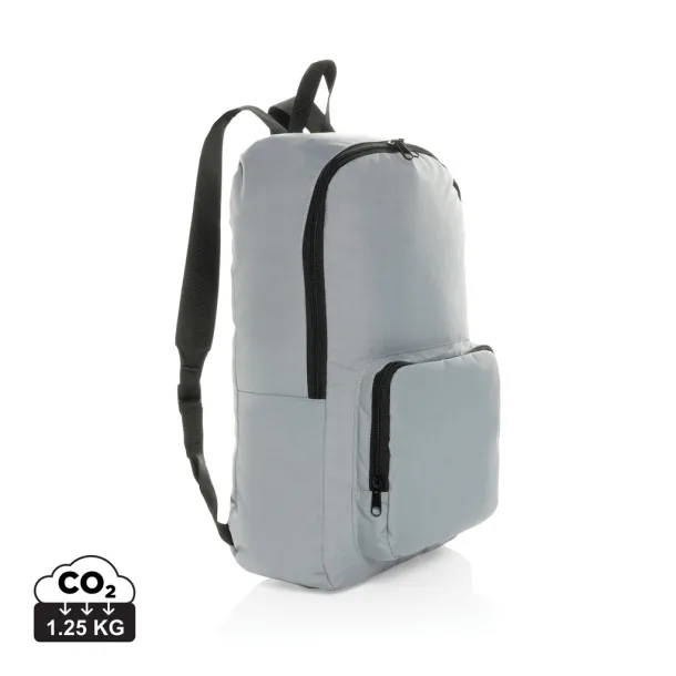 Dillon AWARE™ RPET foldable classic backpack - XD Collection Siva