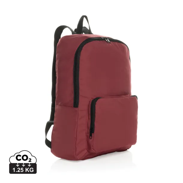 Dillon AWARE™ RPET foldable classic backpack - XD Collection Crvena