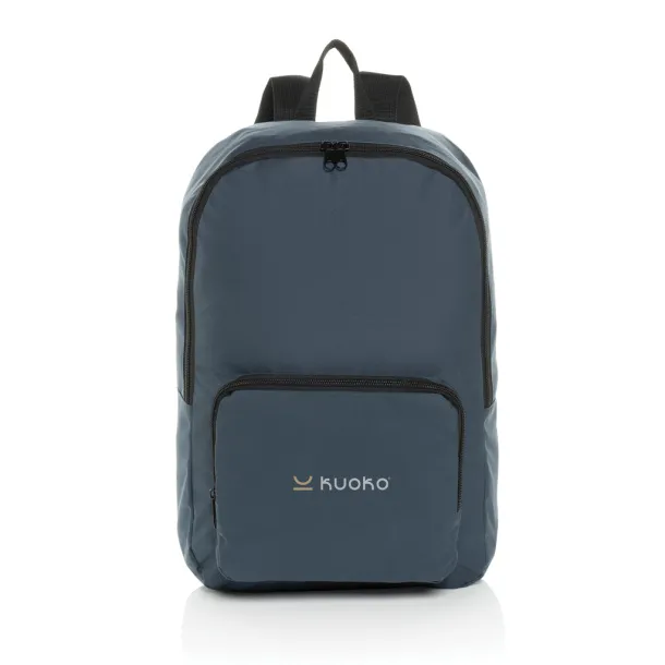 Dillon AWARE™ RPET foldable classic backpack - XD Collection navy