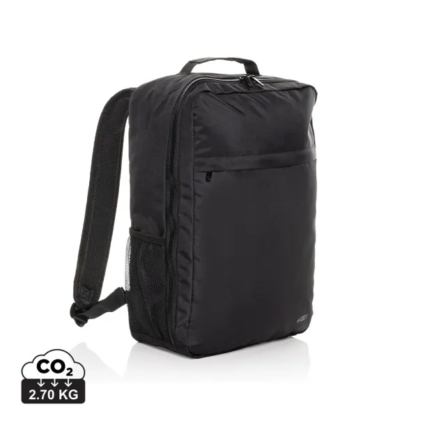 Swiss Peak Aware™ Essential RPET 15,6" laptop ruksak - Swiss Peak Crna 