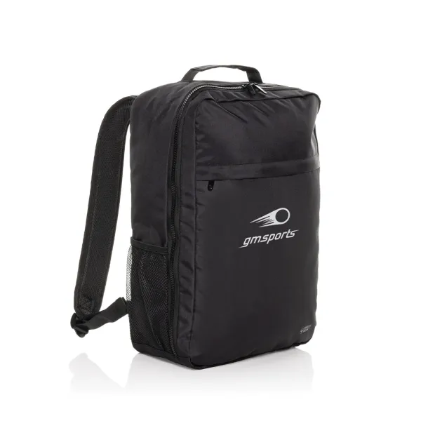 Swiss Peak Aware™ Essential RPET 15.6 inch laptop backpack - Swiss Peak Black 