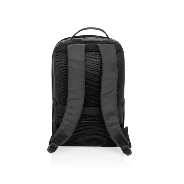 SP Aware™ Edin RPET 100% recycled 15.6 inch laptop backpack - Swiss Peak Black 