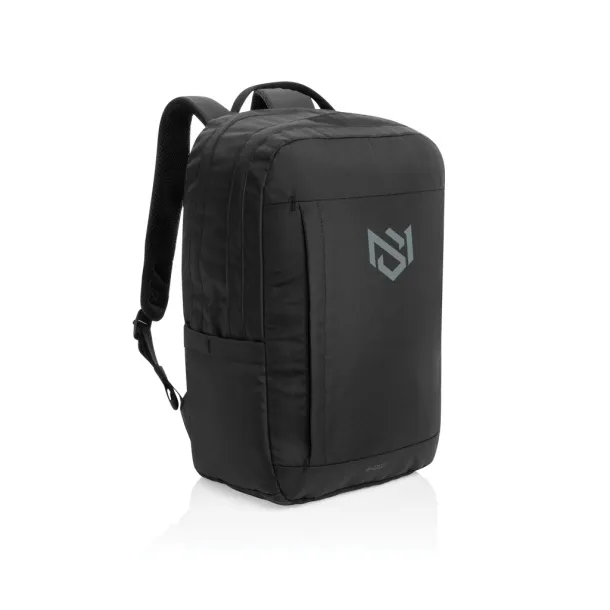 SP Aware™ Edin RPET 100% recycled 15.6 inch laptop backpack - Swiss Peak Black 