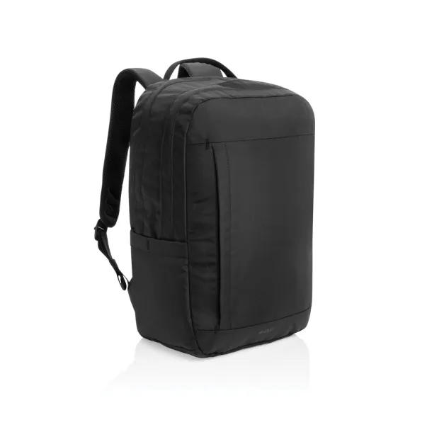 SP Aware™ Edin RPET 100% recycled 15.6 inch laptop backpack - Swiss Peak Black 