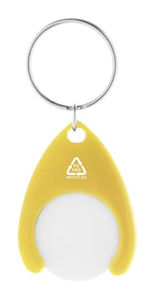 Neppy RABS trolley coin keyring Yellow