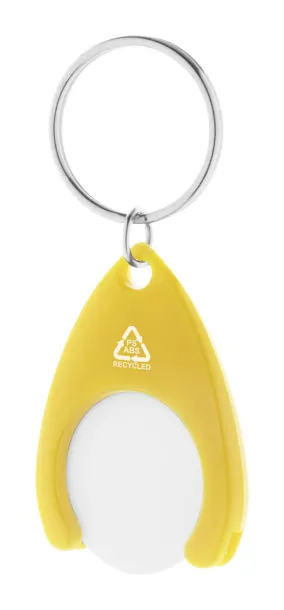 Neppy RABS trolley coin keyring Yellow