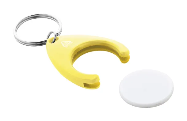 Neppy RABS trolley coin keyring Yellow