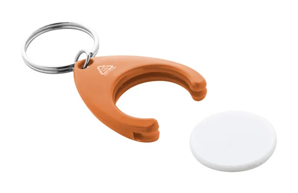 Neppy RABS trolley coin keyring Orange