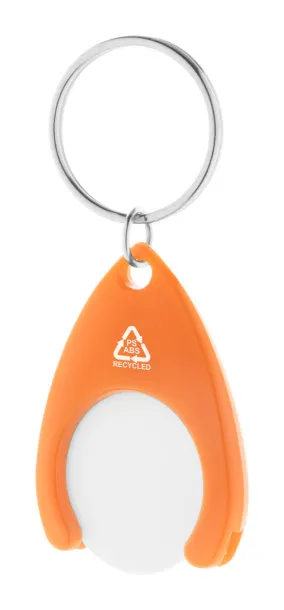 Neppy RABS trolley coin keyring Orange