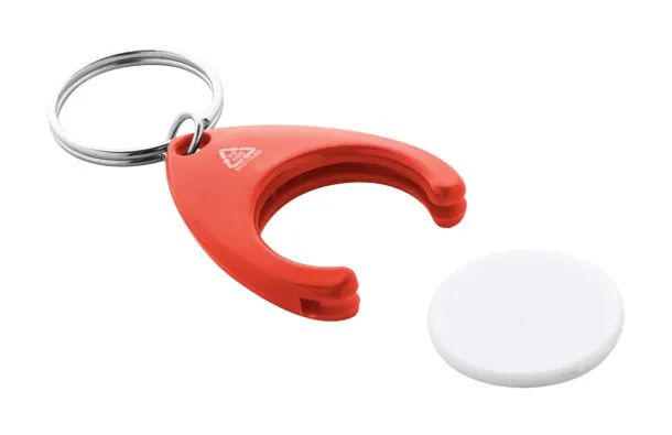 Neppy RABS trolley coin keyring Red