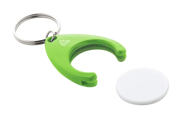 Neppy RABS trolley coin keyring Green