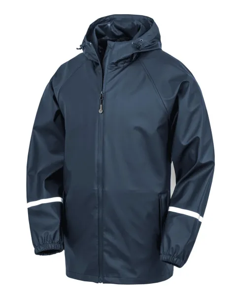 Prism Pu Waterproof Jacket - Result Recycled Navy